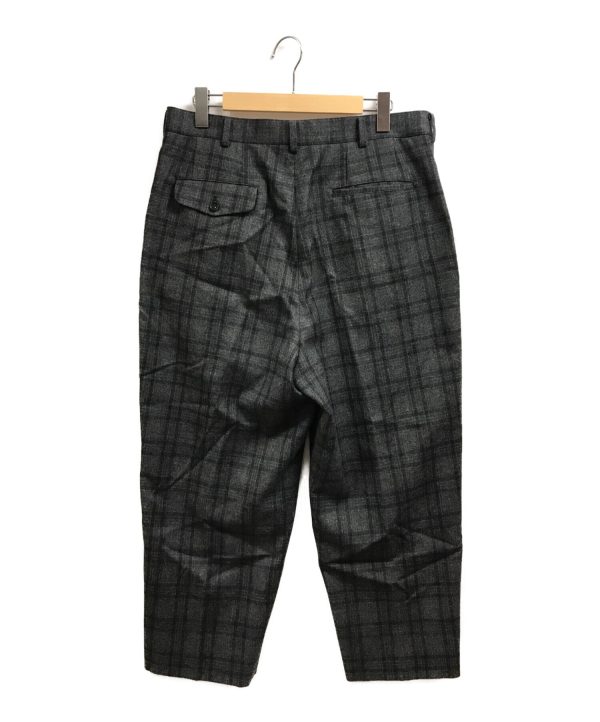 [Pre-owned] COMME des GARCONS 21AW two-tucked wool check pants HH-P041 on Sale