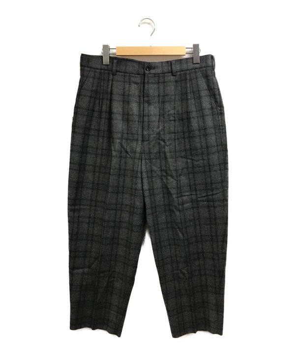 [Pre-owned] COMME des GARCONS 21AW two-tucked wool check pants HH-P041 on Sale