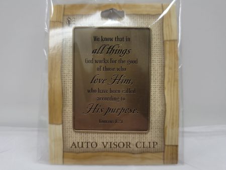 ALL THINGS GOD WORKS VISOR CLIP-4078 For Sale