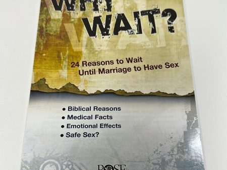 WHY WAIT PAMPHLET-0727 Sale