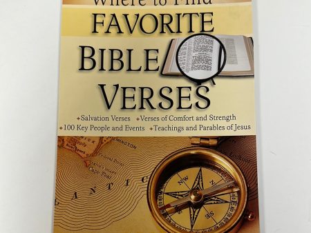 WHERE FIND FAVORITE BIBLE VERSES PAMPHLET-1959 Online Sale