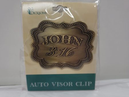 JOHN 3:16 VISOR CLIP-8442 Online Hot Sale